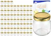 75er Set Rundglas 212 ml nieder To 66 goldener Deckel Produktbild-Vorschau 1