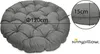 sunnypillow Polster für Papasansessel | rund Durchmesser Produktbild-Vorschau 2