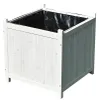 50x50 Fioriera Vaso da fiori Vaso da fiori Sottovaso bianco Anteprima dell’immagine prodotto 3