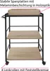 tectake® Servierwagen Worcester 65 x 41,5 x 87 cm Produktbild-Vorschau 5