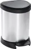 Poubelle Curver DECO BIN 15 L, argent/noir, a dechets, a Voir les images du produit 1