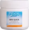 A white plastic container with a blue and orange label for pool disinfection. Produktbild-Vorschau