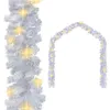 vidaXL Weihnachtsgirlande mit LED-Lichtern 10 m Weiß Produktbild-Vorschau 6