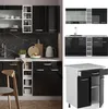 Singleküche Vicco R-Line Schwarz Hochglanz/Weiß 160 cm ohne Produktbild-Vorschau 4