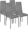 Lot de chaises avec surpiqûre - gris, Lot de 4 Voir les images du produit 1
