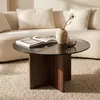 Couchtisch Rund Ø80cm Sicherheitsglas Schwarz und Produktbild-Vorschau 8