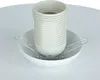 Deckenleuchte Metall Glas Ø 20 cm rund Weiß E27 Kugelschirm Produktbild-Vorschau 5
