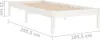 vidaXL Letto in legno massiccio di pino bianco 100x200 cm Anteprima dell’immagine prodotto 11