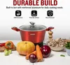 Batterie de cuisine 15 pièces à revêtement marbré, Voir les images du produit 5