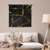 MuchoWow® Wandteppich Wandbehang Marmor - Gold - Schwarz - Produktbild-Vorschau 5