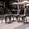 Lot de 8 chaises de salle à manger empilables en métal, Voir les images du produit 3