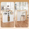 SoBuy KNL07-WN Kuchyňský ostrůvek s pracovní deskou Náhled obrázku produktu 7