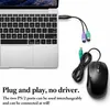 E28 USB Stecker auf 2x PS/2 PS2 Buchse Adapter Kabel Produktbild-Vorschau 6