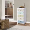 HOMCOM Komoda s 5 zásuvkami, príborník, bočný stolík, Náhľad obrázku produktu 2