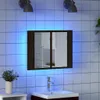 vidaXL Badkamerspiegelkast, zwart, eikenlook, 60 x 12 x 45 Productafbeelding-voorbeeld 5