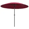 VidaXL Parasol avec mât en aluminium 270 cm bordeaux Voir les images du produit 12