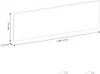 Waschtischplatte 140cm, schwarz matt, PUEBLA-56-BLACK Produktbild-Vorschau 1