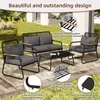 A patio furniture set is displayed outdoors on a patio. Anteprima dell’immagine prodotto