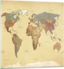 Bilder auf glas - Karte Welt Land - 70x70cm - Glasbilder - Produktbild-Vorschau 1