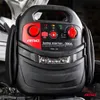 A close-up shot of a black and red car jump starter device. Podgląd zdjęcia produktu