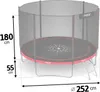Záhradná trampolína 8 stôp/252 cm s vonkajšou sieťou a Náhľad obrázku produktu 3