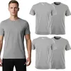 PUMA Herren T-Shirt 2er Pack Basic T-Shirt Grau Baumwolle Produktbild-Vorschau 8