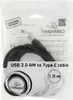 gembird USB-Kabel  2.0 auf Type-C Kabel (AM/CM) 1,8m Produktbild-Vorschau 4