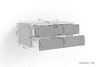 byLIVING Waschtisch SHAPE / Moderne Bad Kommode / Front Produktbild-Vorschau 3