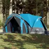 vidaXL Tipi tente familiale 8 personnes bleu imperméable Voir les images du produit 2