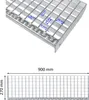 Schodišťový stupeň pozinkovaný 900x270 Náhled obrázku produktu 3