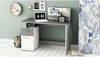 Bureau Droit PLATON, 121,5 x 109,7 x 55,1 cm, Blanc et Voir les images du produit 2