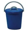 Pattumiera Con Coperchio Lt.15 - ø cm.32x32h., colore blu Anteprima dell’immagine prodotto 2