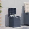 vidaXL Záhradný úložný box 90 l antracitový Náhľad obrázku produktu 1