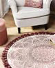 BELIANI Dywan czerwony bawełniany okrągły ø 120 cm Podgląd zdjęcia produktu 2