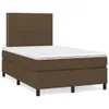 The Living Store Boxspringbett mit Matratze Dunkelbraun Produktbild-Vorschau 2