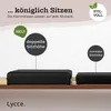 Klemmkissen Kunstleder Bankauflage schwarz Produktbild-Vorschau