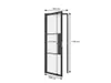 inova Loft-Glastür 830 x 2115 mm, DIN Links, 3 Felder Produktbild-Vorschau 10