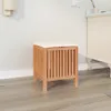 vidaXL Sgabello da bagno 40,5x40x52 cm in legno massiccio Anteprima dell’immagine prodotto 2