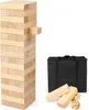 COSTWAY Darned Tower Game 54 bloků s kostkami a taškou na Náhled obrázku produktu 1