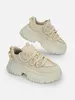 Damen-Sneakers Athenia beige aus  mit 6,5 cm Plateau, Größe Produktbild-Vorschau 4