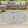Teppich Outdoor Wohnzimmerteppich creme mit buntem Produktbild-Vorschau 1