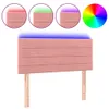 The Living Store LED Kopfteil Rosa 90x5x78/88 cm Samt Produktbild-Vorschau 2