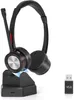 Bluetooth Headset mit Mikrofon & Ladestation, kabelloses Produktbild-Vorschau 1