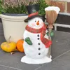 Dekofigur Gartenfigur Schneemann mit Besen Produktbild-Vorschau 5