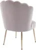 6er Set Stühle aus Velours und vergoldetem Stahl - Beige - Produktbild-Vorschau 6