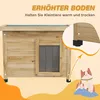 Katzenhaus outdoor winterfest Katzenhütte - Holz, Produktbild-Vorschau 4
