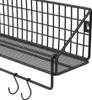 Moderne Zwei-Schicht Wandplank - Zwart - 30 x 12 x 13 cm (L Produktbild-Vorschau 1