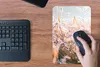 MuchoWow® Mauspad Mousepad Gras - Sonne - Winter - Schnee Produktbild-Vorschau 4