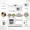 COSTWAY Kinderküche Holz, Kinder Spielküche mit Zubehör, Produktbild-Vorschau 3