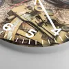 Wanduhr - Rund - Glasuhr - Kompass Kompass Karte - 40x40cm Produktbild-Vorschau 5